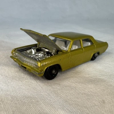 Винтажный спичечный коробок 1960-х Lesney No 36 Литой 1/64 золото Opel дипломат Англии VG + - Изображение 1 из 4