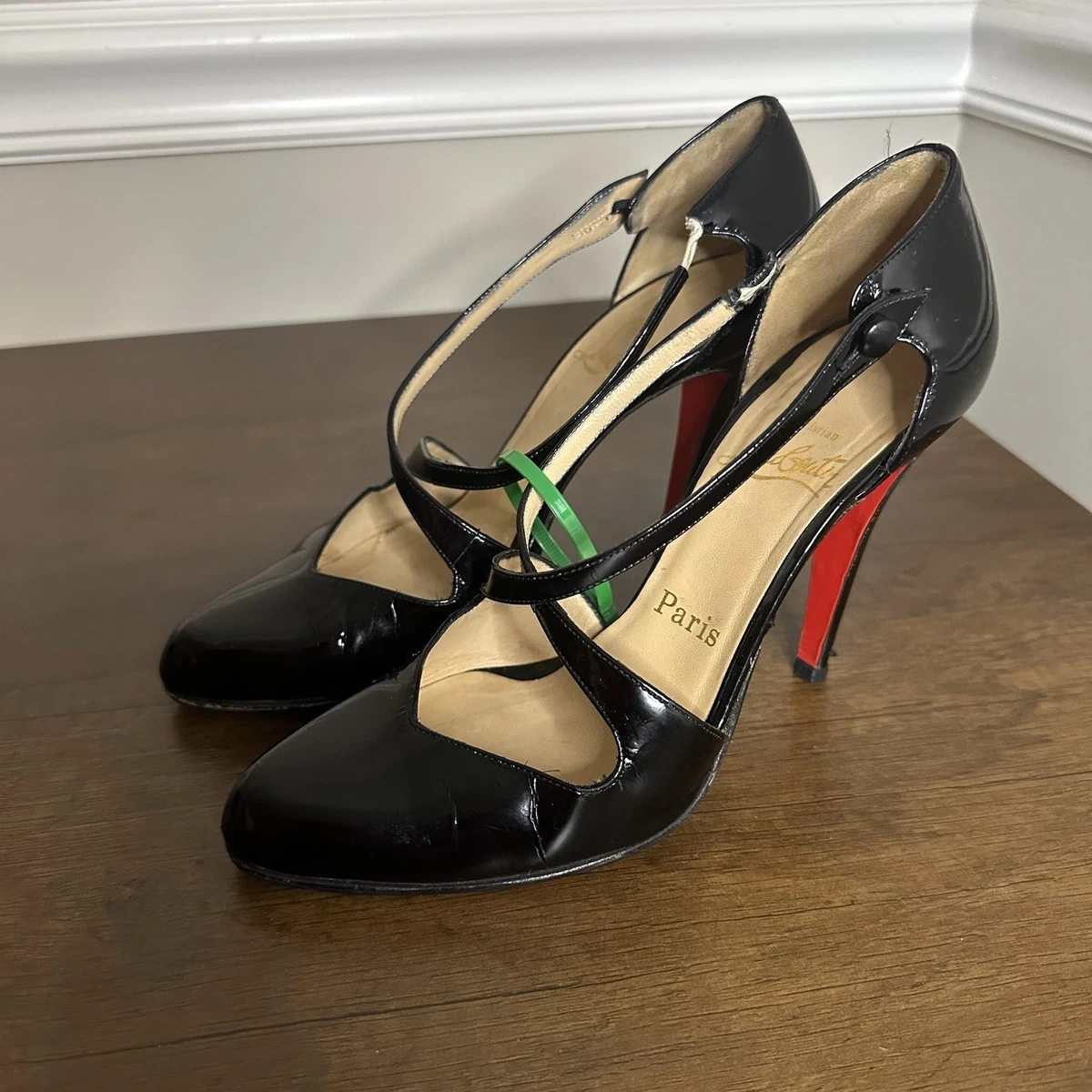 ⭐未使用⭐Christian Louboutin ブラック ハイヒール ほぼ新品】Christian Louboutin ブラック ハイヒール Miss Z - 100 mm