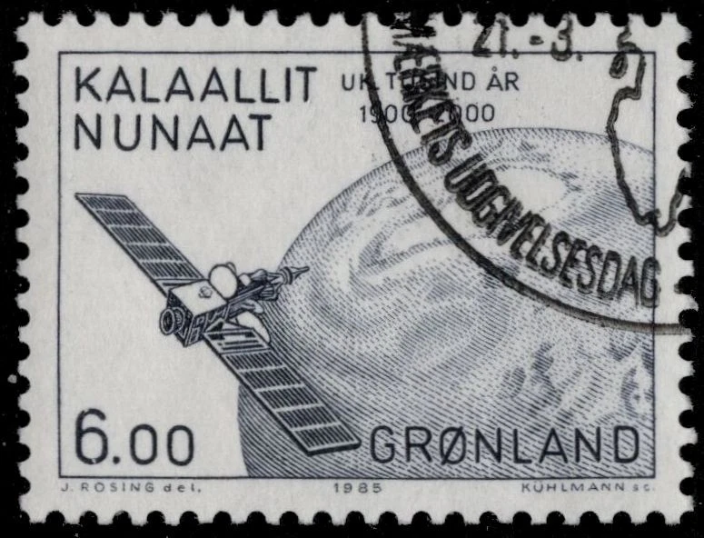 GREENLANDIA 157 - Historia Nacional "Satélite de Comunicaciones" (pc23788) Foto 1 de 1