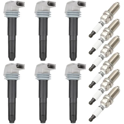 6 Pcs For 2013-2016 Porsche 911 2014-2016 Cayman 3.4L Ignition Coil Spark Plug Foto 1 de 4