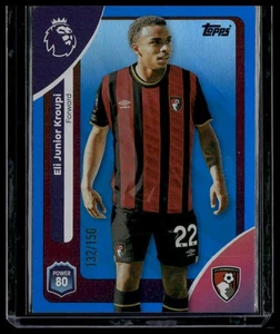 ELI JUNIOR KROUPI 2025-26 Topps Premier League Blue Rainbow #/150 - Imagen 1 de 2