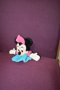 Vintage Disney Parks Minnie Mouse Purple Plush Hand Puppet 8" A2 - Picture 1 of 3