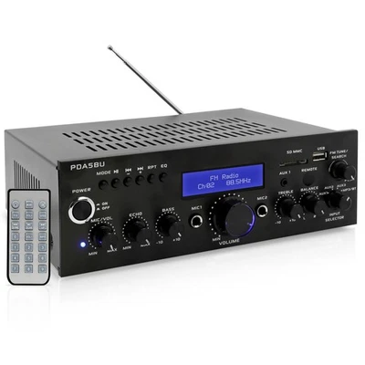Pyle Wireless Bluetooth Power Amplifier - 200 Watt Audio Stereo Receiver w/ ... - Image 1 of 4