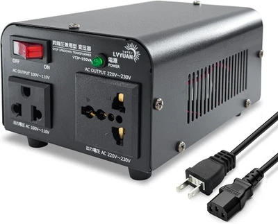 LVYUAN VTJP-550VA 550W Step Up Down Voltage Converter Transformer 100V/110V-220V - Image 1 of 4