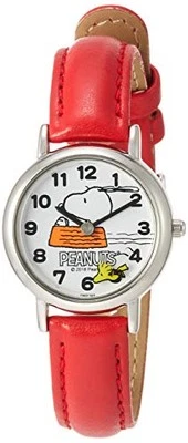 Reloj Pulsera Citizen Q&Q P003-324 Peanuts Snoopy Analógico Para Mujer Rojo Foto 1 de 3