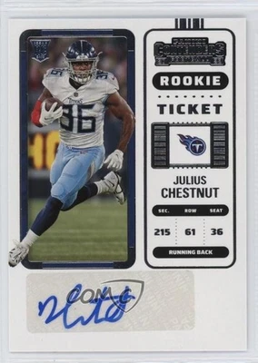 2022 Panini Contenders Rookie Ticket Julius Chestnut #274 Rookie Auto RC - Image 1 of 2