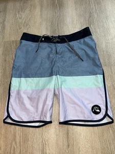 Quiksilver High line Boardshorts Recycled Boys Swim Shorts Size 30/16 - Picture 1 of 4