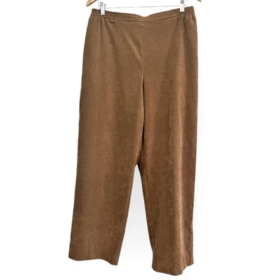 Pantalones De Colección Studio Works Para Mujer 16 Plus Imitación Gamuza Tostado Tirar de Cintura Alta Foto 1 de 4