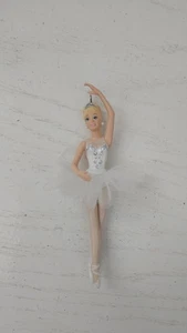 Hallmark Andenken Prima Ballerina Barbie Ornament weiß Tutu Diadem 2011 ohne Karton - Bild 1 von 3
