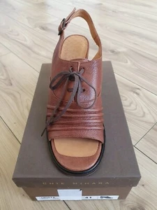 Chie Mihara Urista Peeptoe Heels Leather Sandals Womens UK Size 8 EU 41 Spain - Picture 1 of 9