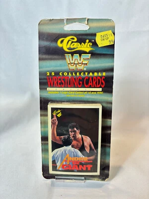 1989 Classic WWF 25 Collectable Wrestling Cards Series 1 Sealed Blister Pack - Image 1 of 4