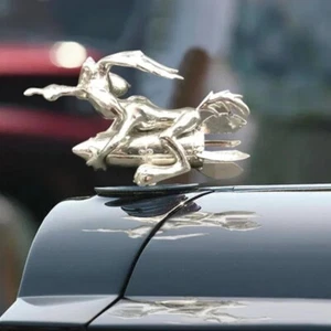 Hood Ornament Cartoon Coyote Rocket Car Hood Decoration Resin Hood Decoration - Picture 1 of 4