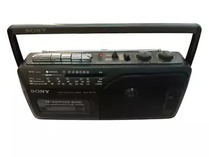 Sony CFM-165TW Radio Cassette-Corder AM/FM TV Band Cassette Player As-Is 4 Parts - Picture 1 of 8