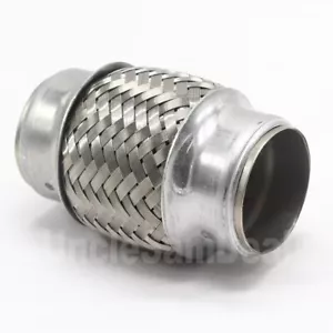 WELD ON ROUND 4" LENGTH 1.75"x4" STAINLESS STEEL EXHAUST FLEX PIPE COUPLING - Bild 1 von 5