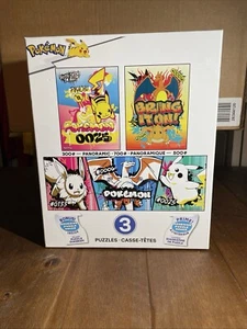 Pokemon 3 Puzzle Box Set-300, 500 & 700pcs + Puzzle Saver NIB - Picture 1 of 7