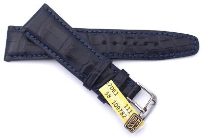 Uhrenarmband 22mm/18 kompatibel IWC Pilotenuhr Krokoband echt Alligator RIOS1931 - Bild 1 von 3