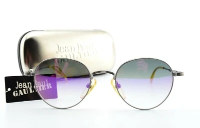 J.P. GAULTIER Sonnenbrille JPG 55-1174 Panto JAPAN 90s Green Violet Mirror Lens - Bild 1 von 4
