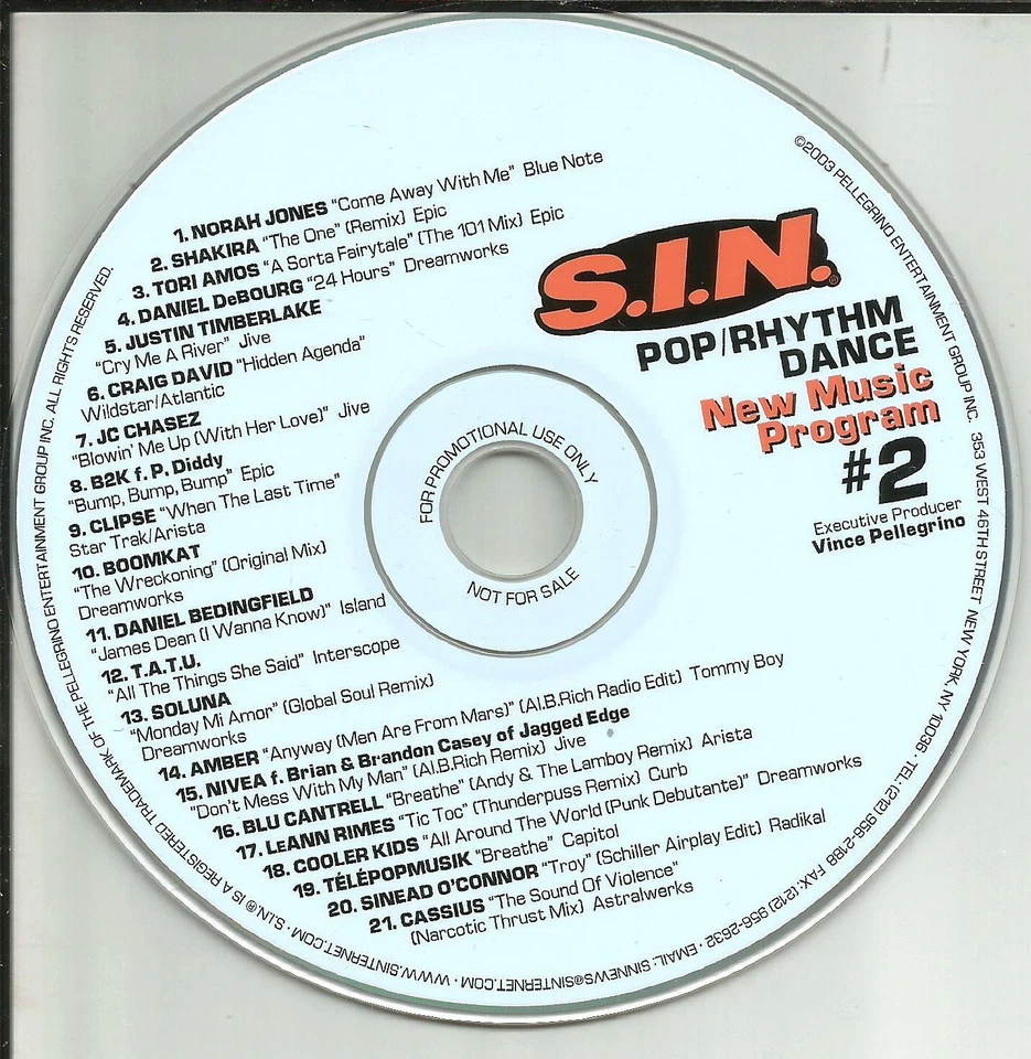 REMIX PROMO CD SHAKIRA Soluna TORI AMOS Sinead OConner LEANN RIMES Amber CASSIUS Foto 1 de 1