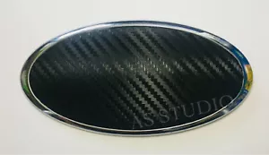 2x Folie 117x57mm Carbon schwarz passend für KIA 130x65mm Emblem viele Modelle - Bild 1 von 1