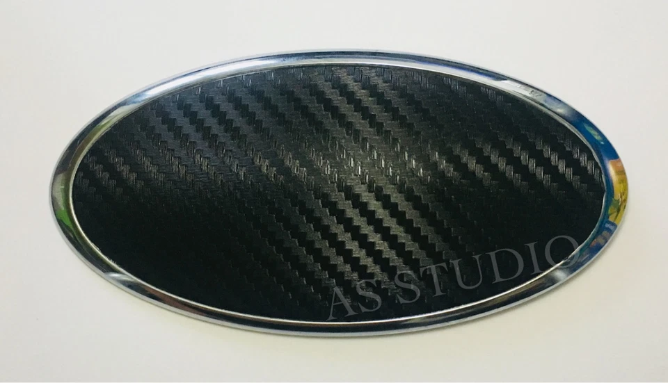 2x Folie 117x57mm Carbon schwarz passend für KIA 130x65mm Emblem viele Modelle - Bild 1 von 1