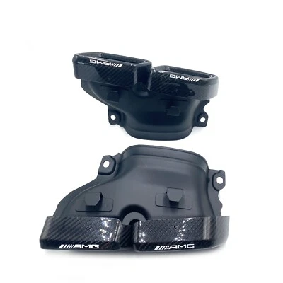 Tubo de escape de fibra de carbono para AMG para Mercedes Benz GLC GLE Clase C W205 Foto 1 de 4
