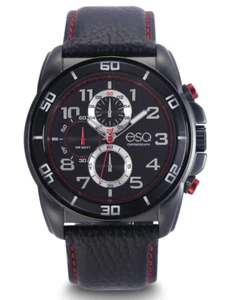 NEW ESQ Men's Black IP Stainless Steel Chronograph Watch ESQ0210 - Picture 1 of 3