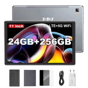 Black-PAD XGody Pad 5 Tablet Android 15 24GB+256GB 11.0 Inch 8000mAh 4G Dual SIM - Picture 1 of 32