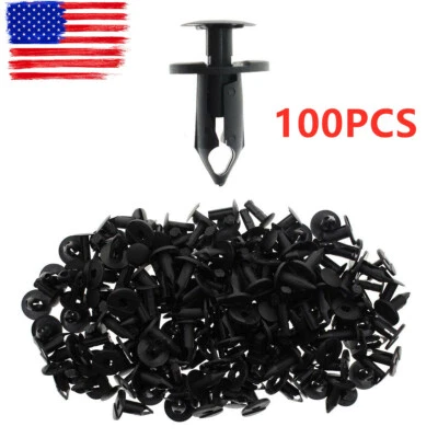 100pcs Clips Fender Bumper Rivets For  21030249 Ford N807389S Chrysler 6503598 Foto 1 de 4