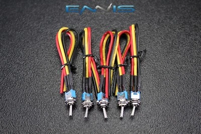 5 PIEZAS ENCENDIDO MINI INTERRUPTOR DE METAL PRECABLEADO 1.5 AMP 250 VACÍO BALANCÍN IBTSSMS Foto 1 de 4