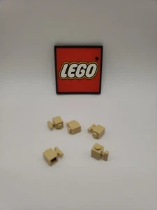 LEGO 1 x 1 Brick w Handle TAN (x5) 2921 NEW PARTS LOT - Picture 1 of 3
