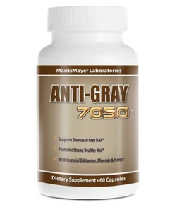 Capelli AntiGrigio 7050 60 Capsule - Diminuisci Capelli Grigi - Ripristina Capelli Naturali C... - Foto 1 di 4