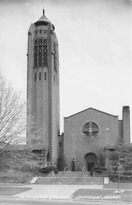 1949 Lincoln Nebraska NE Plymouth Church Real Photo RPPC Postcard - Picture 1 of 2
