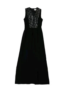 GERARD DAREL WOMENS BLACK SEQUINED SLEEVELESS EVENING OCCASION DRESS . UK 14. - Picture 1 of 14