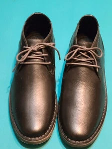 Black Leather Men's Shoes - Reaction KENNETH COLE NIB Desert Wind Sz 12 - Picture 1 of 10