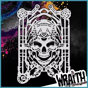 Biomech #7 - Reusable Airbrush Stencil Template - Picture 1 of 4