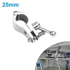 Boat Top Hinge Bimini Top Rail Mount Jaw Slide Eye End Cap Stainless Steel 25mm - Picture 1 of 7