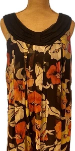 ALFANI PETITE BEAUTIFUL FLORAL SILK DRESS WITH FULL LINING, VERY CUTE STYLE, 8P - Picture 1 of 15