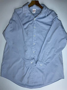 Brooks Brothers hellblaues Hemd Größe Large 17" Kragen Herren Langarm Baumwolle - Bild 1 von 10