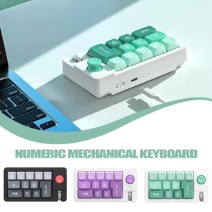 Mini USB-C Mechanical Numeric Keypad RGB Backlight Key Keyboard^ Numpad 13 A9E9 - Picture 1 of 18