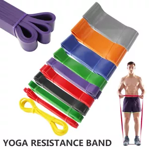 Resistance Bands Workout Loop Exercise Pull Up CrossFit Fitness Yoga Pilates - Picture 1 of 27