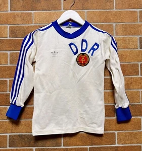 EAST GERMANY DDR DEUTSCHLAND 1988/1989/1990 SHIRT JERSEY ADIDAS TRIKOT SIZE XS - Picture 1 of 12