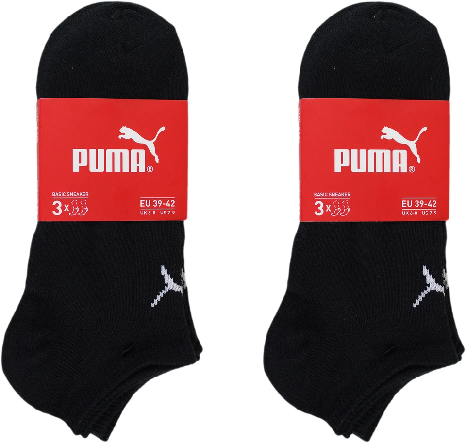 PUMA 201103001 - 3 Paar Sneaker-Socken Gr. 39-42 - black NEU & OVP