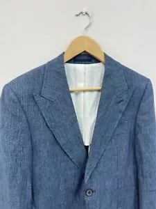 Suitsupply 100% Reines Leinen Blazer Jacke Streifen Sport Mantel IT46 US36 - Bild 1 von 9