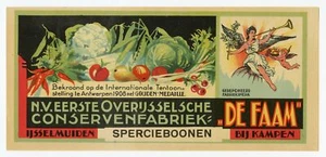 Vintage, mai usato, olandese in scatola DE FAAM etichetta verde francese Been - Foto 1 di 1