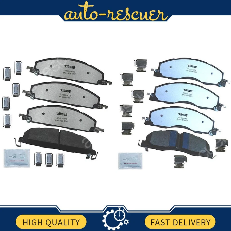 Juego de pastillas de freno de disco 2x Bendix Fleet Metlok para Dodge Ram 2500 2009-2010 Foto 1 de 4