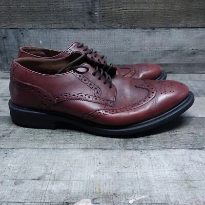 Stafford Men's Shoes Size 9  Burgundy, Brown Leather Wingtip  - Image 1 of 4