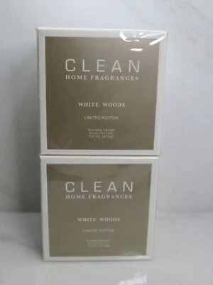 VELA PERFUMADA CLEAN HOME FRAGANCIAS MADERA BLANCA EDICIÓN LIMITADA 7,5 OZ - 2 PIEZAS Foto 1 de 4