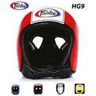 FAIRTEX HG9 MUAY THAI KICK BOXING COMPETITION HEADGUARD OPEN FACE HEAD GUARD MMA