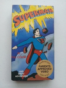 Superman And Great Adventures VHS Animated Cartoons Rare Vintage 1986 - Picture 1 of 3