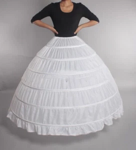 Hoop Petticoat Skirt Underskirt for Wedding Dress Gown Crinoline Slip 3/6 HOOP - Picture 1 of 24